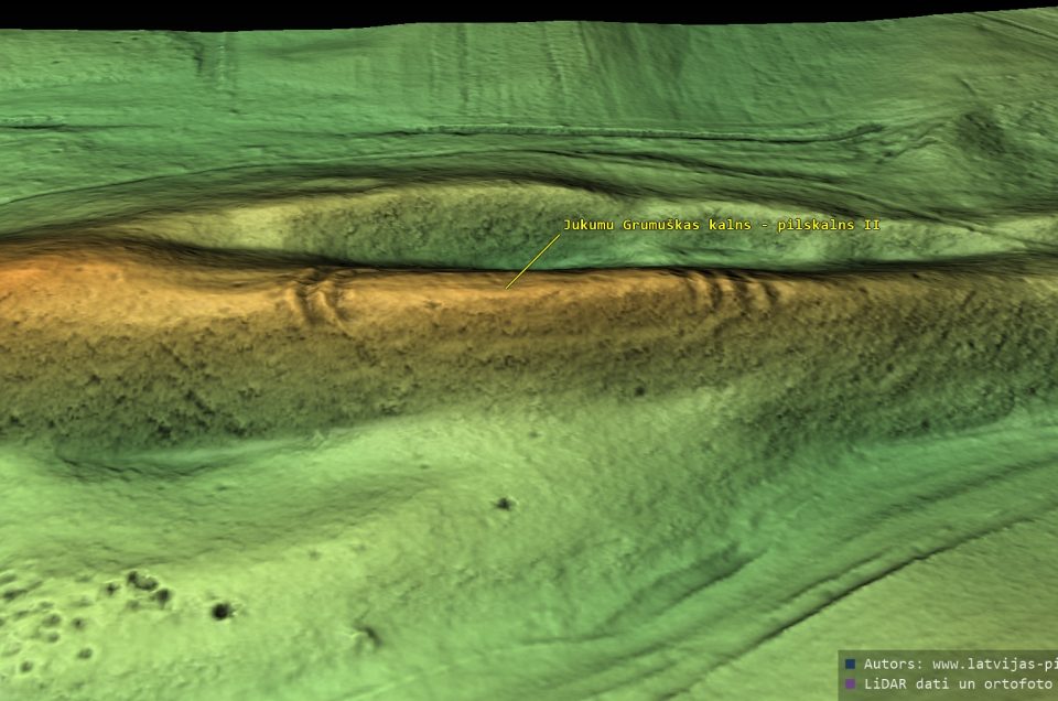 Jukumu Grumuškas kalns – pilskalns II
